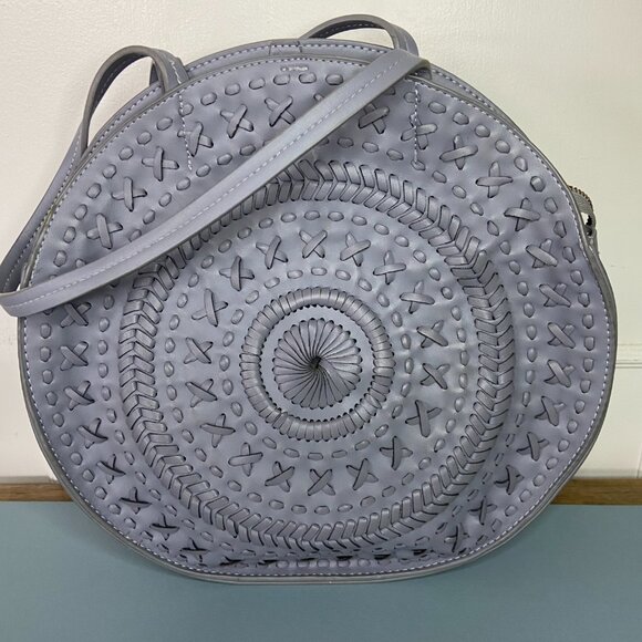 Anthropologie Woven Faux Leather tote purse - Picture 6 of 14